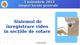 Duminică, 5 noiembrie 2023, în secțiile de votare va funcționa Sistemul de înregistrare video